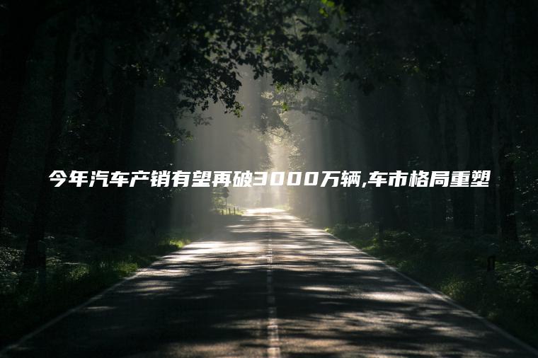 今年汽车产销有望再破3000万辆,车市格局重塑